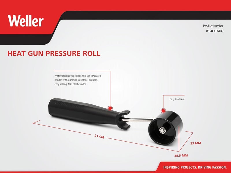 WELLER Heat-Resistant Pressure Roll for Heat Guns | WLACCPRHG - Image 2